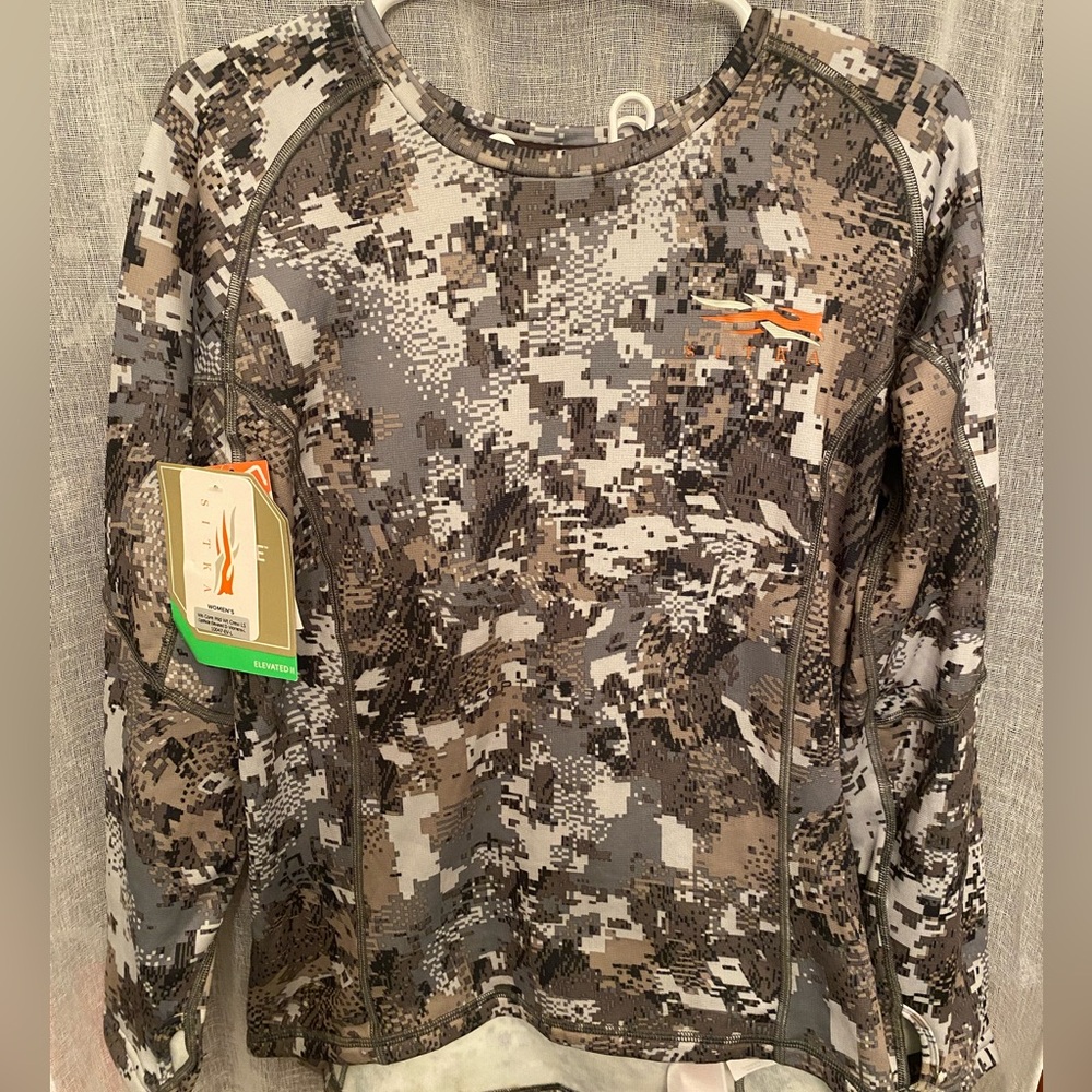Sitka Women’s Core Mid Weight Crew LS Optifade Elevated II